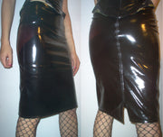 Pencil skirt with a back zipper (free length adjustment)