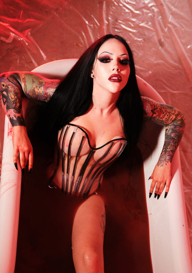 Clear PVC Overbust Corset