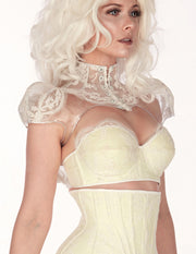Glow in the dark strapless Lace Bustier
