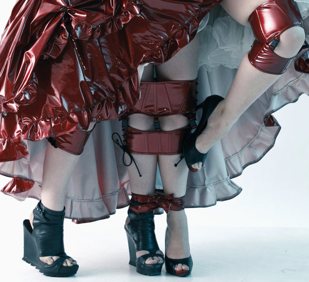 PVC Twin Knee corsets