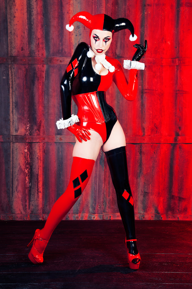 Harley Quinn Jumpsuit with Sleeves
