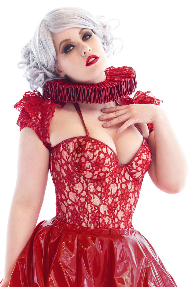 Clear PVC and Lace shrug