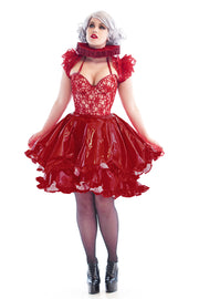 PVC and Lace Padded bust cup Corset