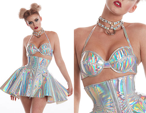 Artifice Products - Holographic PVC Bra – Artifice Clothing