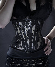 Clear PVC and Lace Underbust Corset
