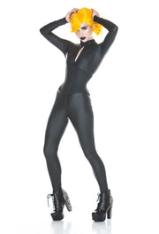 PVC Catsuit with a Collar