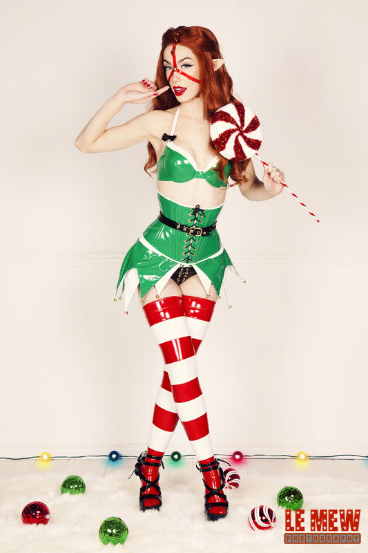PVC Elf Costume (bra and underbust corset version)