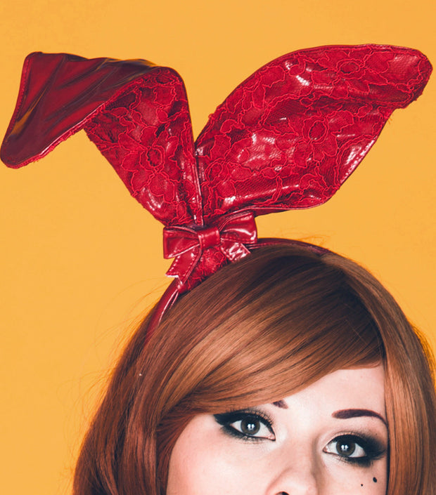 PVC and Lace Bunny ears