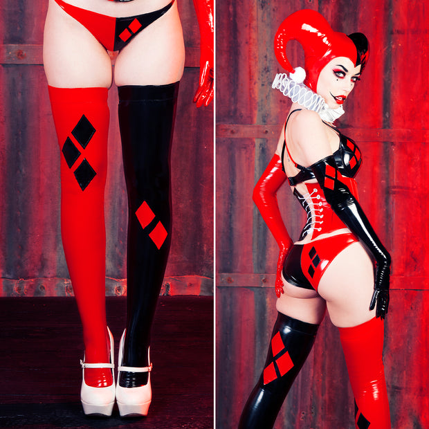 Artifice Products - Harley Quinn stockings – Artifice Clothing