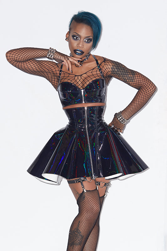 black pvc corset dress Ladies PVC Basque Lace Up Dress Bodycon Sexy Boned Corset Costume Shaper Dress