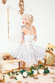 Clear PVC and Lace Corset Skirt