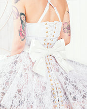 Clear PVC and Lace Corset Skirt