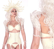 Seraph Clear PVC and Lace shrug